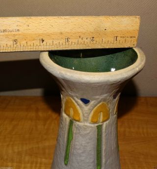 924/ Antique / Vintage Art & Crafts Roseville Pottery Vase 1910s 6