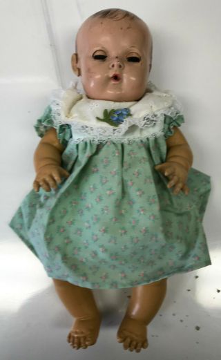 15 " Effanbee Dy Dee Baby With Orig.  Clothes,  Winter Coat,  Cap And Boots
