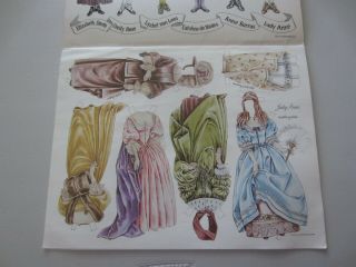 Six American Colonial Brides paper dolls in full color by Peggy Jo Rosamond 4