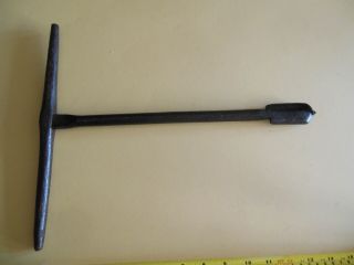18th - 19th Century Antique Hand Forged Large 14 7/8 " Gimlet Auger Hand Drill