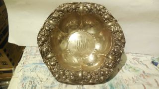 Vintage Sterling Silver Serving Bowl 7255 See Pictures For Hallmark