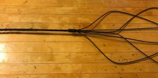 Antique/Vtg Twisted Wire Rug Beater Brown Wooden Handle Decorative Country Farm 5