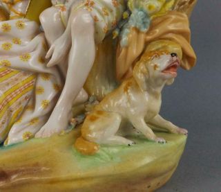 Antique Large Jean Gille French Porcelain Figurine of Young Pare by VionBaury19C 4