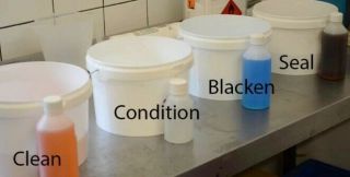 Black oxide and sealer kit 100 ml of each 3 bottle kit concentrated 2