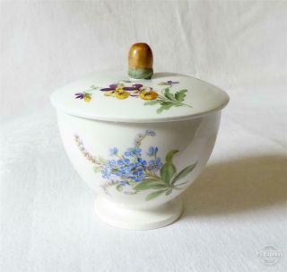 Antique 19th Century German Meissen Painted Porcelain Sucrier