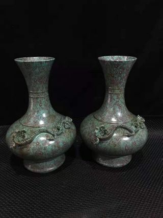 Chinese Antiques Porcelain Oriental Blue White Vase Qianlong