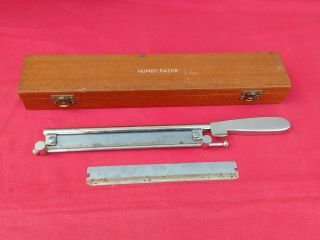 Vintage Humby Razor Medical Instrument In Mahogany Box,  Down Bros