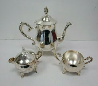 3 Piece Silver Plated Tea Set Vintage H Samuel - Tro S18