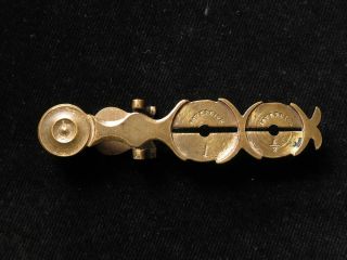 Antique Brass Sovereign Balance 94mm