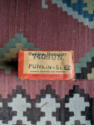 Heddon 740 Sunfish Punkinseed Fishing Lure Tackle w/ Box Insert Vintage Antique 6