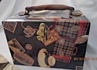 Cardboard Suitcase Storage Box 8 " X 7 " X 11 " Decoupage