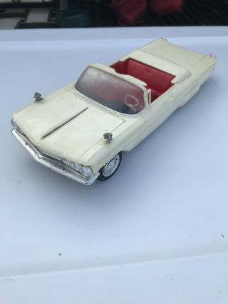 Vintage 1960 Amt Pontiac Bonneville Convertible Model Car Kit Built