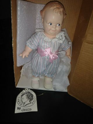 1964,  Vintage,  Scooles,  Kewpie,  Cameo Baby Doll,  Jesco Orig Box W/factory Tag,  11 "