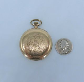 Antique Elgin National Pocket Watch co.  17 jewels open Face Gold pat 1907 AF N/R 2