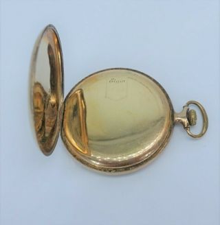 Antique Elgin National Pocket Watch co.  17 jewels open Face Gold pat 1907 AF N/R 4