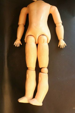 Antique German Composition Ball Jointed Doll Body,  19 In,  Antique Doll Body