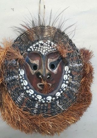 Papua Guinea Sepik River Old Turtle Shell Mask
