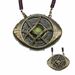 Dr Doctor Strange Eye Of Agamotto Necklace Amulet Antique Pendant Cosplay Prop