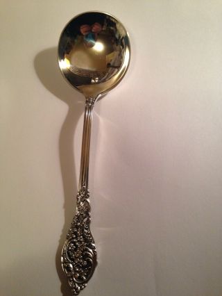 Reed & Barton FLORENTINE LACE Sterling Silver CREAM ROUND SOUP SPOON 6 - 1/4 