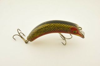 Vintage South Bend Glass Eye Tease Oreno Antique Fishing Lure Je6