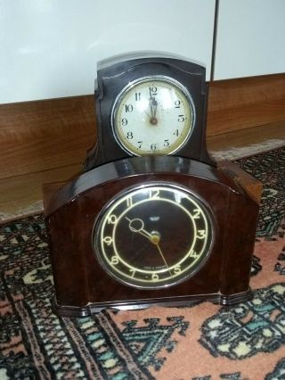 A Bakelite Mantel Clocks Smiths Ferranti