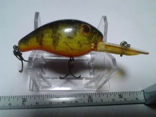 Rebel Bait Co,  Vintage Deep Wee R,  Naturalized Perch Pattern,  Good Conditi