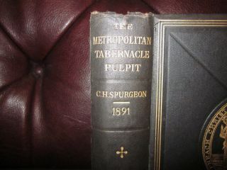 ANTIQUE 1891 C.  H.  SPURGEON THE METROPOLITAN TABERNACLE PULPIT PASS.  & ALA.  WHOA 2