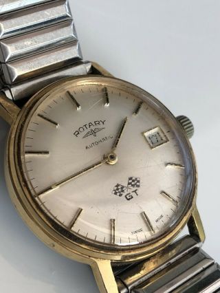Rare Vintage Gents Early Automatic Rotary Gt