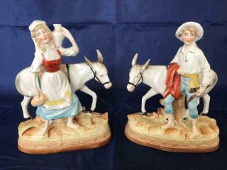 Good Antique Dresden / Volkstedt Porcelain Figure Groups.