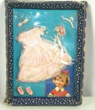 Vintage 1964 Topper Toys Penny Brite 1511 Flower Girl Dress Doll Outfit