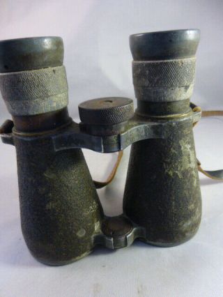 Antique Early Carl Zeiss Jena Binoculars,  Fernglas 08 WWI 3
