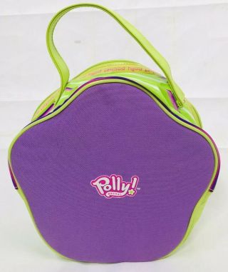 Vintage Polly Pocket carrying Bag Travel Case Take Along w/ Zipper Closure 2004 2