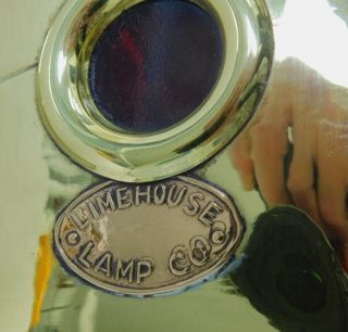 Pair Limehouse Victorian Antique Style Brass Coach Railroad Train lamp lantern 6
