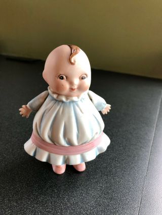 Vintage Handpainted Porcelain Ceramic Kewpie Doll 4 " Tall
