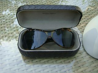 BOTTEGA VENETA BV 01/SL Turtoise Vintage Large Shield Sunglasses 8