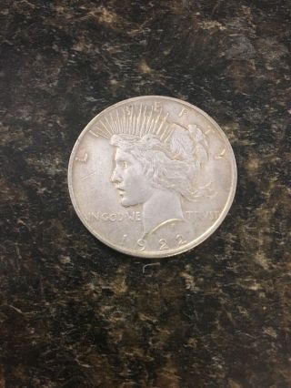 1922 Silver Peace Dollar Us Antique Coin 90 Silver