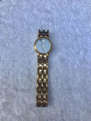 Vintage Movado Gold Plated Ladies Watch - battery but STOPPED 2