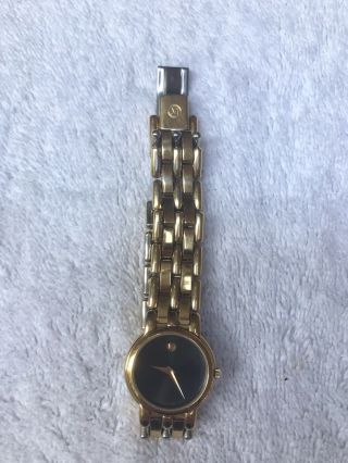 Vintage Movado Gold Plated Ladies Watch - battery but STOPPED 3