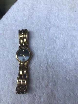 Vintage Movado Gold Plated Ladies Watch - battery but STOPPED 4