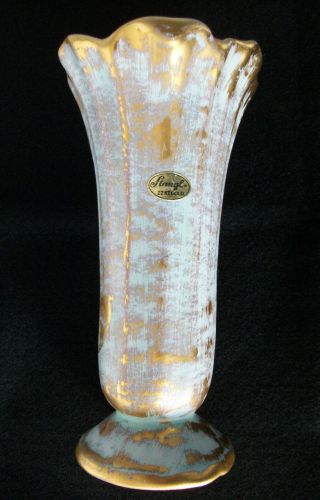 Vintage Vase Stangl Pottery Antique Gold Hand Painted 7 1/2 " 5135