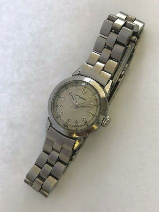 Vintage Hamilton Hand Winding Ladies Stainless Steel Watch,  Cal.  604