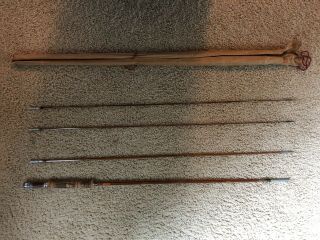 Vintage South Bend 9 ' Bamboo Fly Fishing Rod And Reel 4