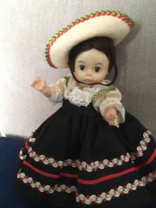 Vintage Madame Alexander International 8 Inch Mexico Doll