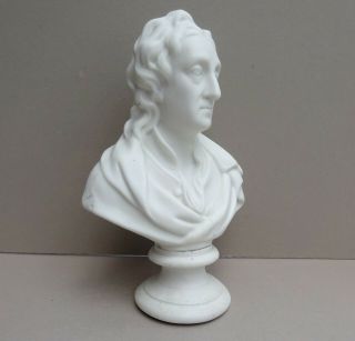 Antique J & T R Parian Porcelain Figure Bust Of John Locke Philosopher Physician