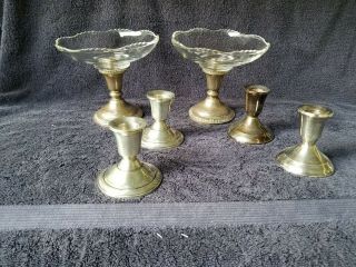 Sterling Silver Candle Holders