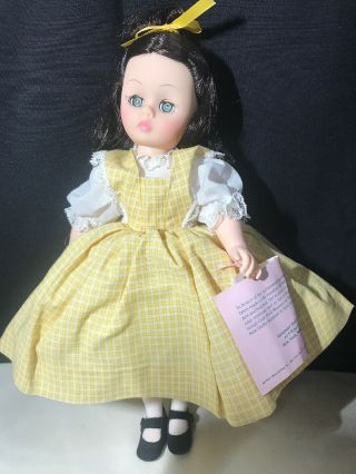 Vintage Madame Alexander Little Women Beth 12 " Doll Sears Exclusive 1989 W/tag