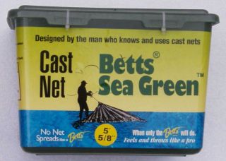 Betts 14 - 5 Pro Series Sea Green 5ft 5/8 " Mesh Mono Cast Net