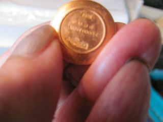 1/12 Scale Dollhouse Miniature Antique Norman Rockwell copper decorative plates 5