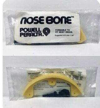 Vintage Nos Powell Peralta Skateboard Yellow Nose Bone Nose Guard