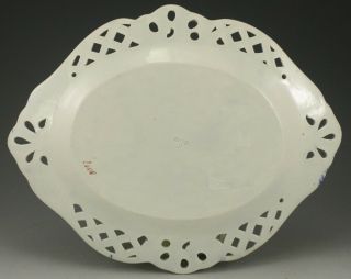 Antique Pottery Pearlware Blue Transfer Spode Grape Uva Pattern Dish 1820 2